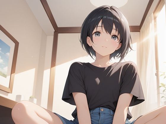 日焼けしたボーイッシュな妹を犯● 画像1
