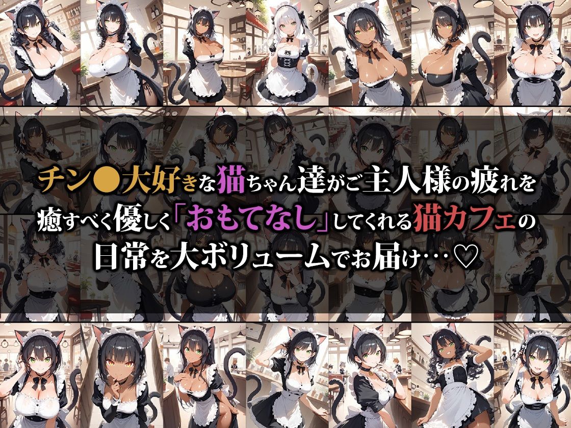 サンプル画像1:チン●が癒されるハーレム猫カフェへようこそ(猫パンチ) [d_559628]