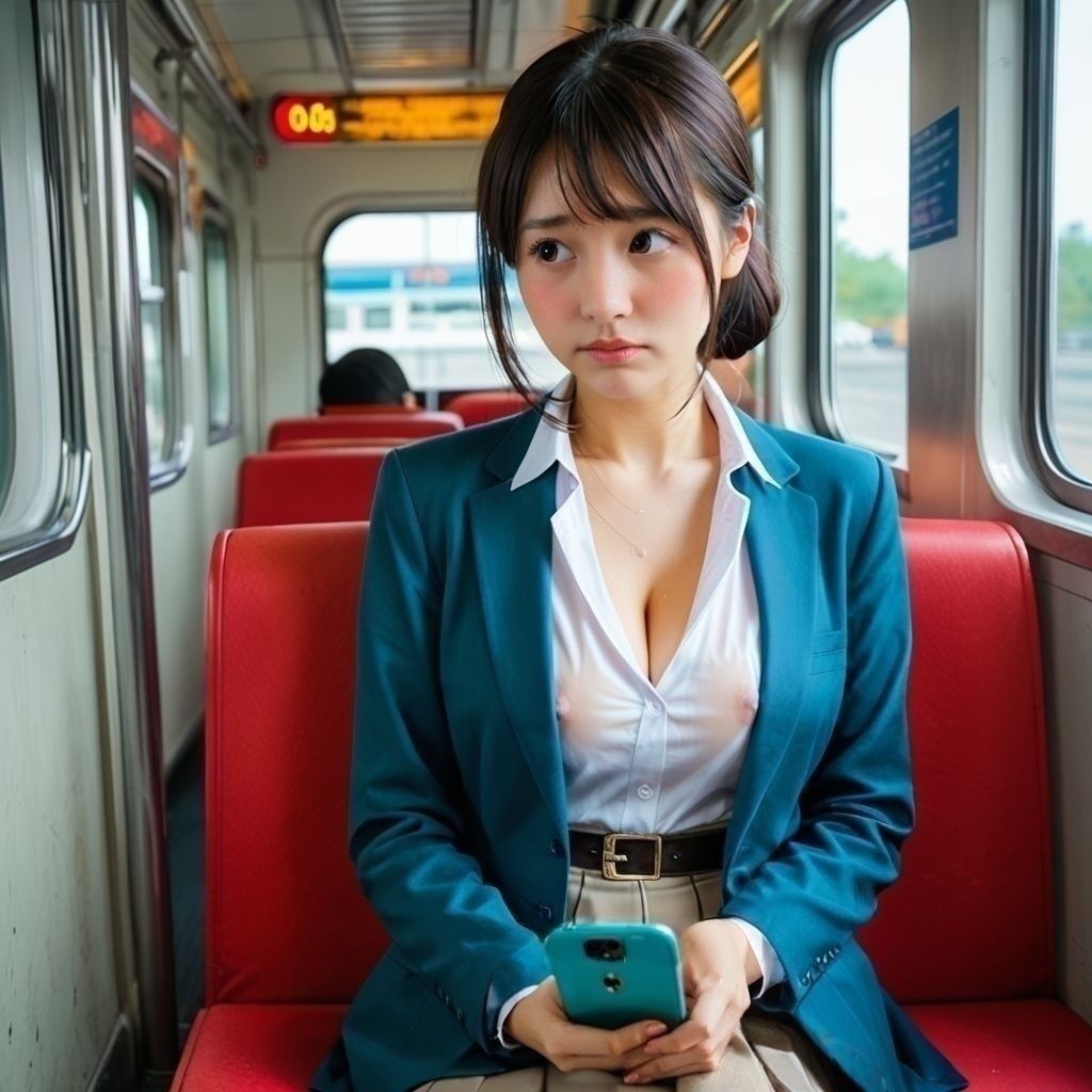 サンプル画像3:濡れ透け美女の画像集(AI美エロ) [d_559694]