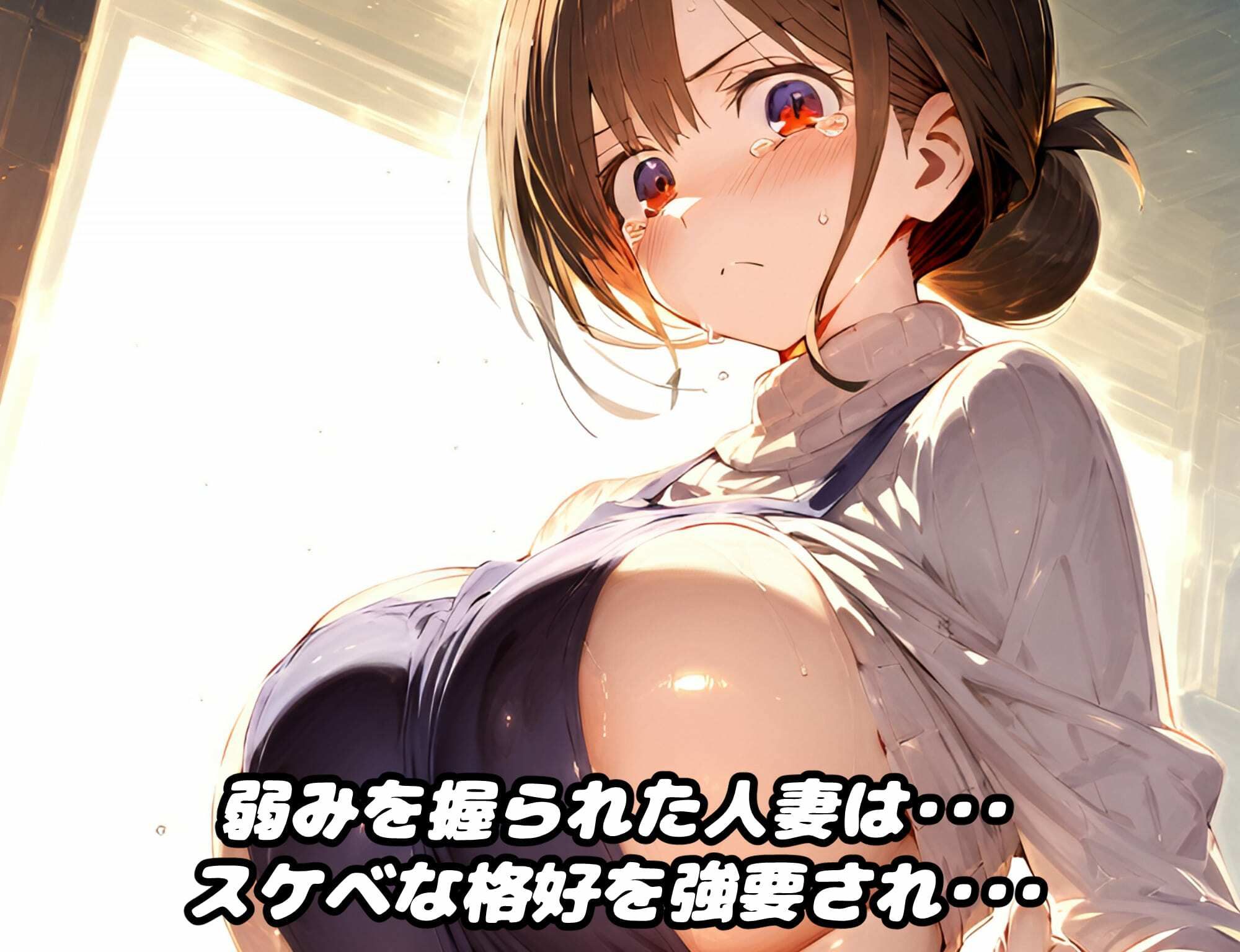 サンプル画像1:雑魚マン人妻VS屈強デカチン！寝取られマウントセックスで弱小肉オナホの分際をわからせて屈服負けメスアヘ顔絶頂！！【厳選CG集:500枚】(ぷりずむコメット) [d_559697]