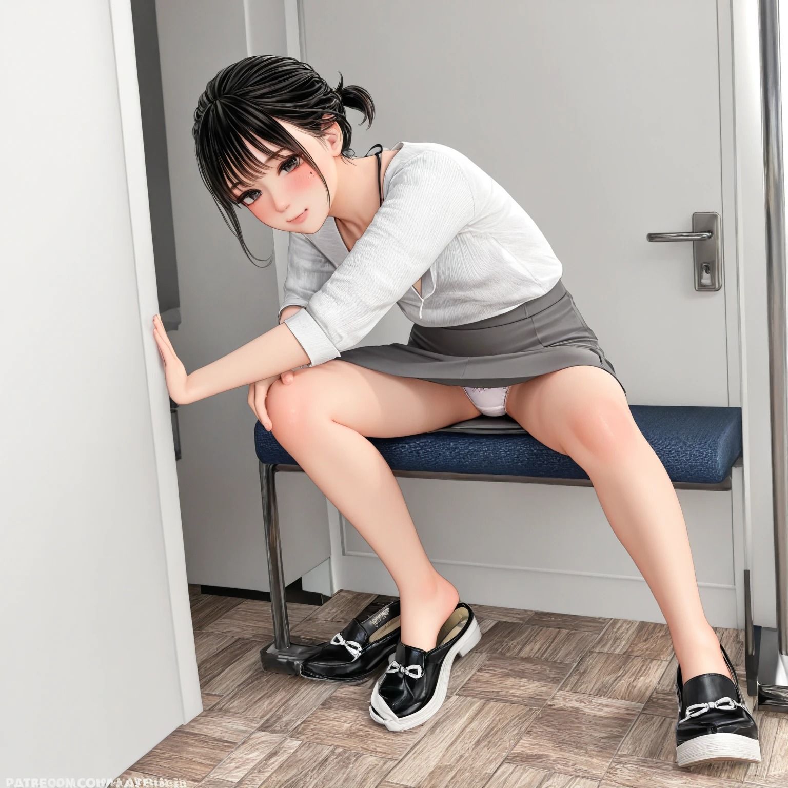 会社内のパンチラ 画像2