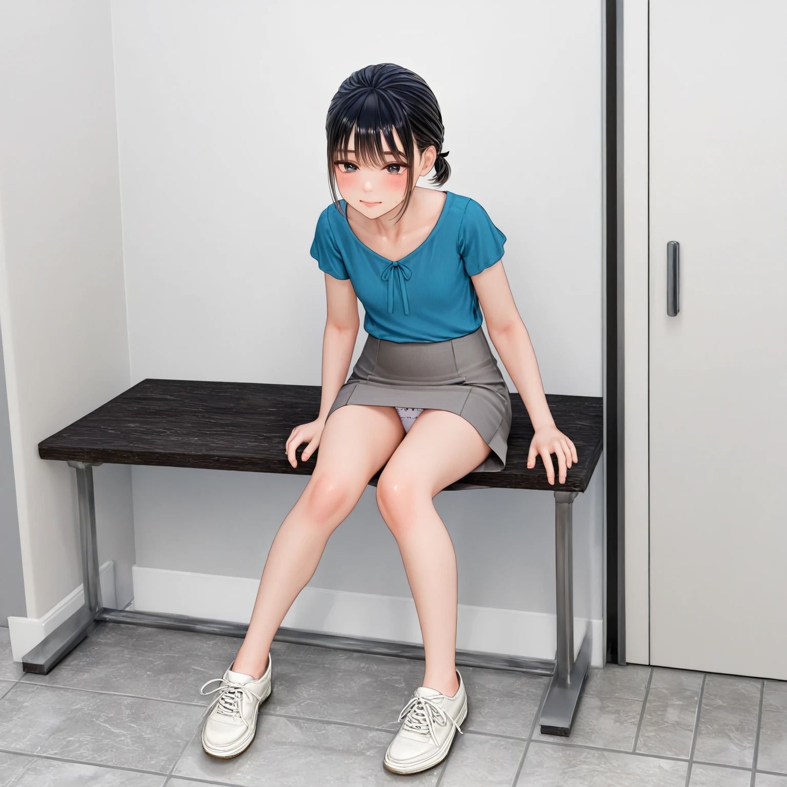 会社内のパンチラ 画像4