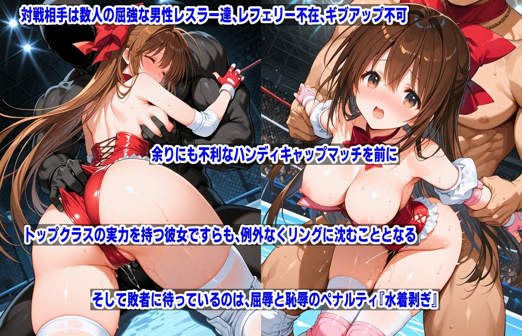 サンプル画像2:AI敗北少女CG集vol.12 水着剥ぎデスマッチ（4）＋武〇めぐみ（レッスル〇ンジェルス）(mugi) [d_559753]