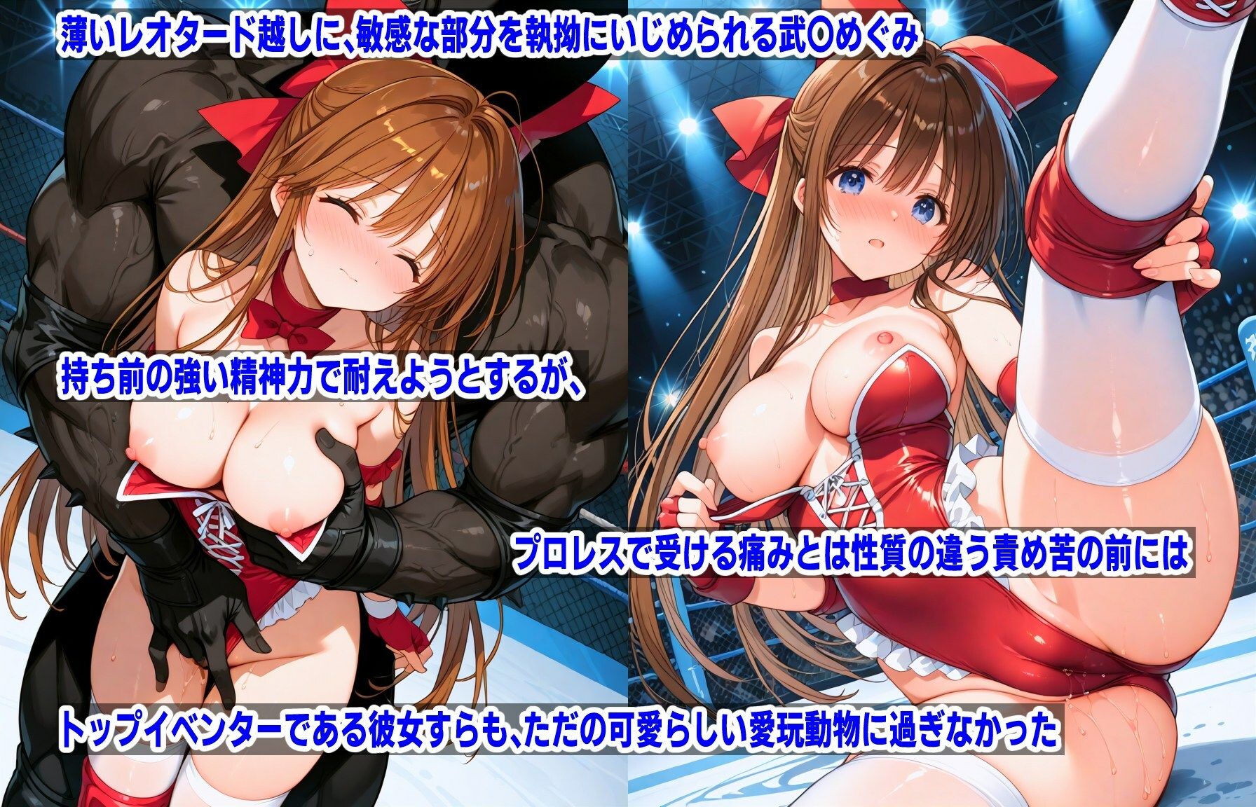 サンプル画像3:AI敗北少女CG集vol.12 水着剥ぎデスマッチ（4）＋武〇めぐみ（レッスル〇ンジェルス）(mugi) [d_559753]