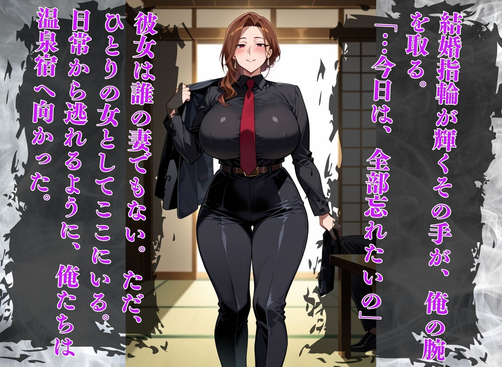 【エロ漫画】爆乳人妻との中出し旅行1
