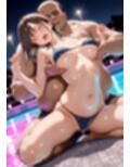 ナイトプールに潜入したら痴女しかいなかったのでお持ち帰りした