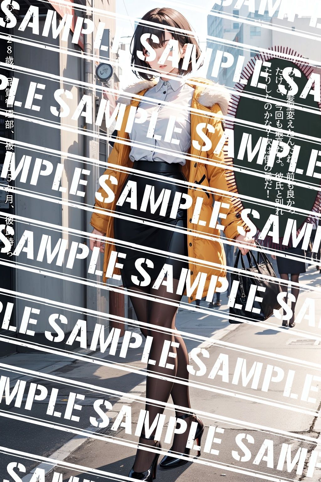 サンプル画像6:彼女は拒めない〜黒スト密着24時 vol.2(あらぶるま18＋（二次元）) [d_559838]