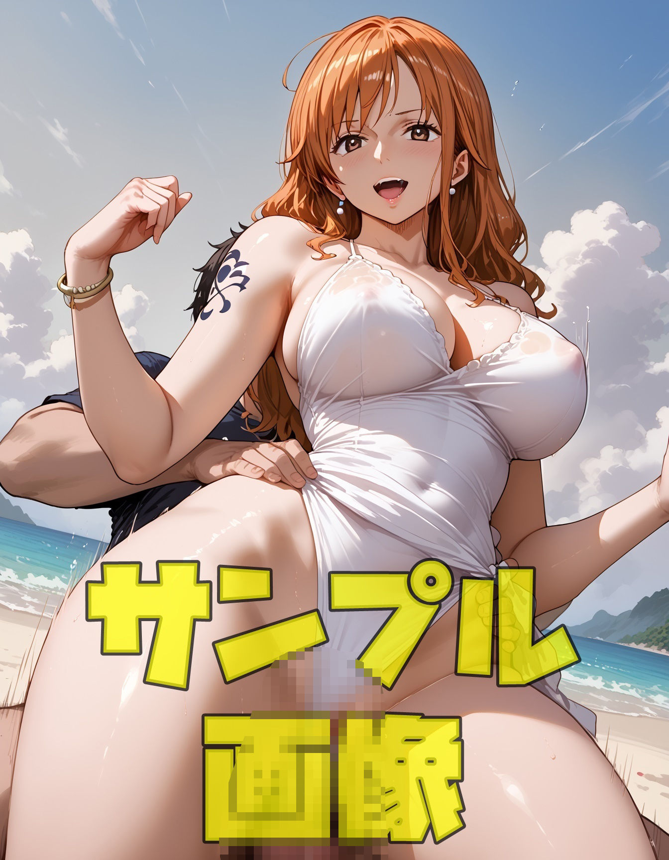 サンプル画像4:泥棒猫のビーチはサカり場  ACT.3(ツチノコ工房) [d_559880]