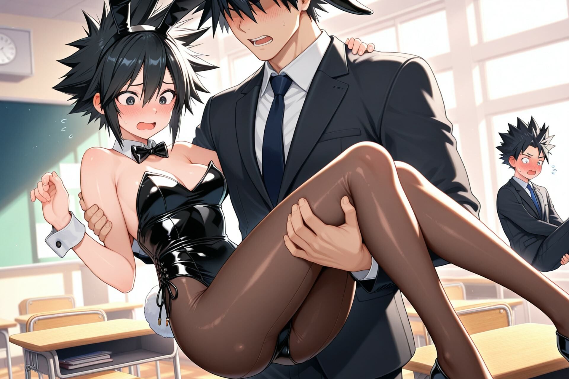 サンプル画像6:謎の能力でバニーガールにされちゃった人たちの画集(真城のソフトハウス) [d_559881]