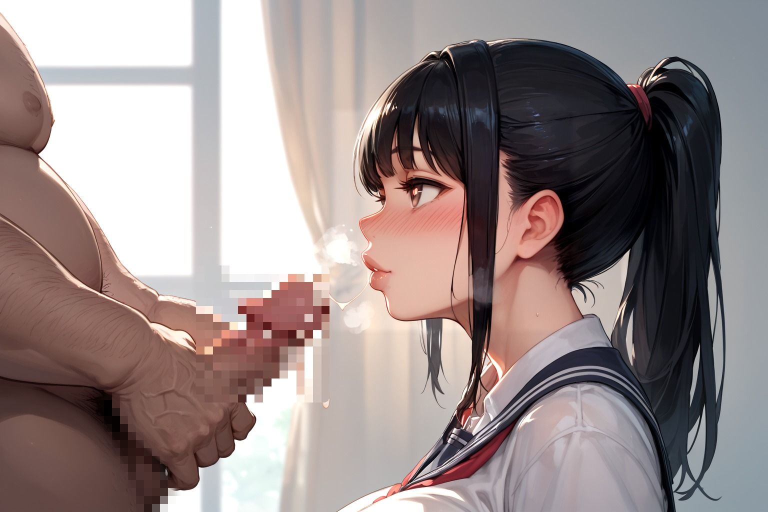 爆乳少女に服従させる 中出しさせない顔射でわからせる 画像3