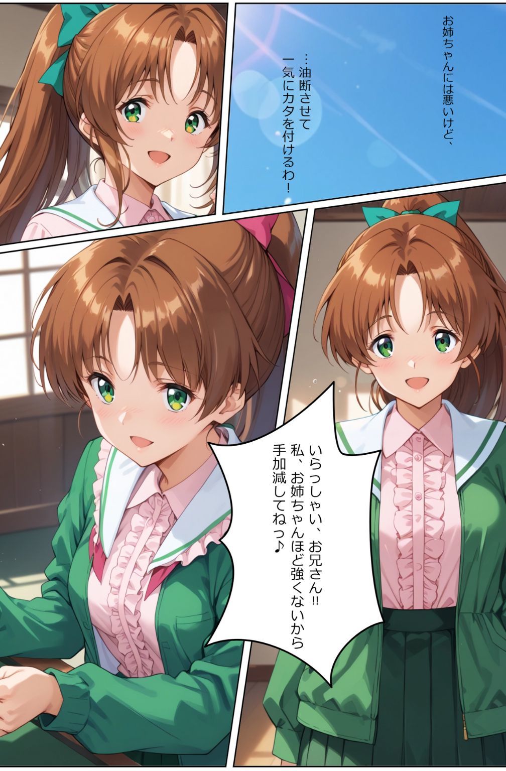 サンプル画像1:脱衣麻雀で勝負してもらっていいですか？Vol.11（スーパーリ〇ル麻雀）500枚(ちっぱいですがなにか) [d_559996]