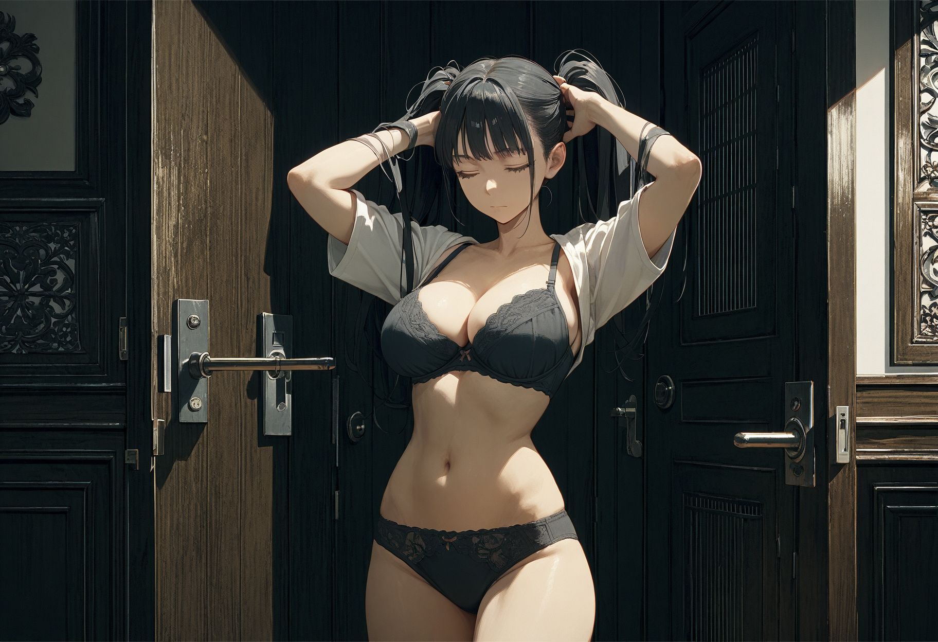 サンプル画像1:大人になった幼馴染と実家でお泊まりフル勃起(こあくまちゃん) [d_560089]