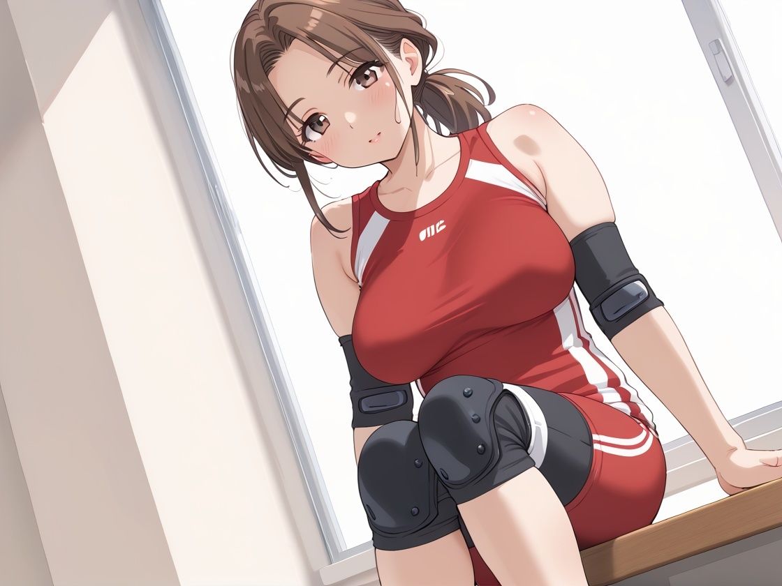 【エロ漫画】ママさんバレーの巨乳人妻 練習後の性欲がバカ強い!2