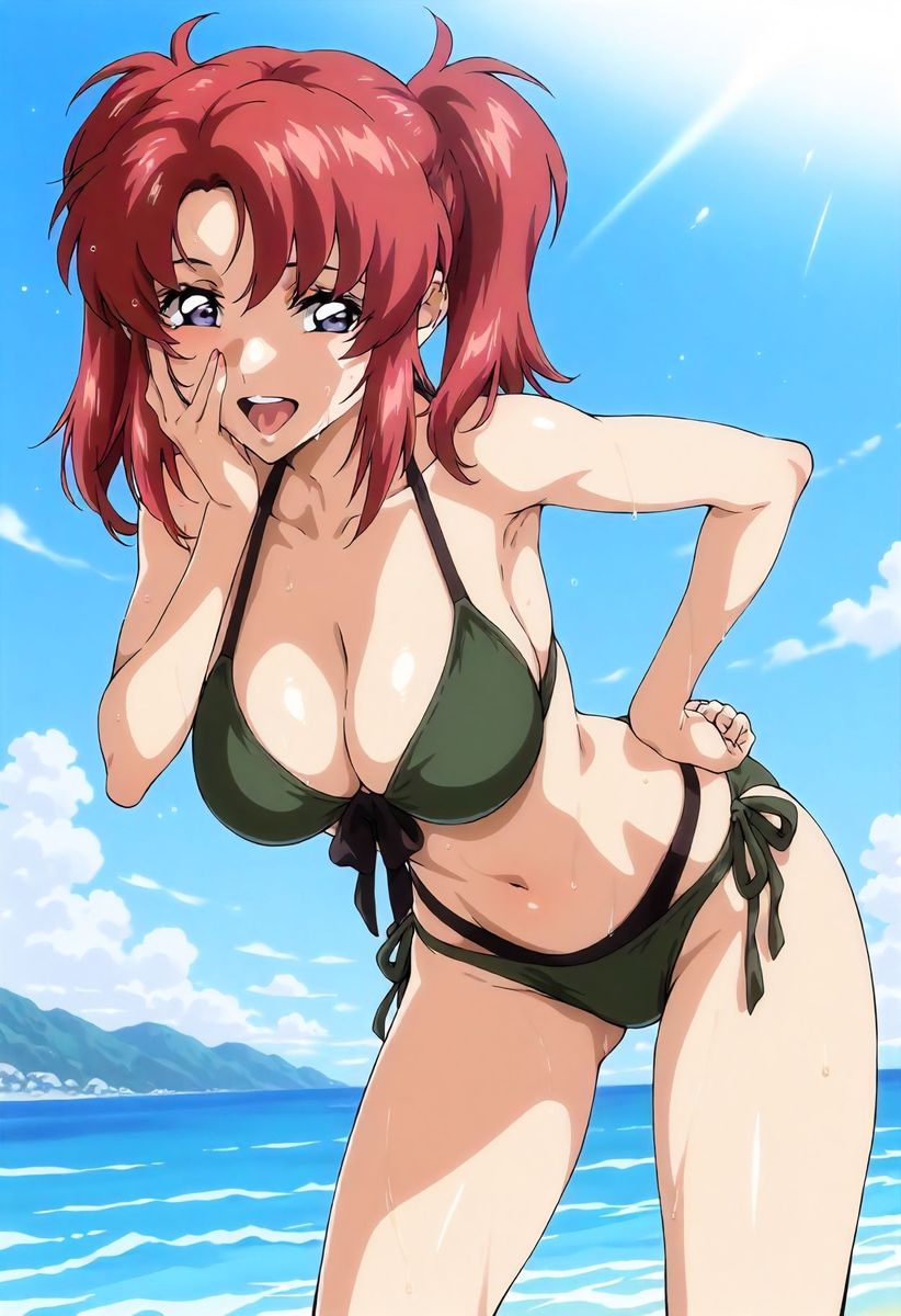 サンプル画像2:メイ〇ン・ホークコスプレの女の子と海辺でこっそりH(赤理アカ) [d_560221]