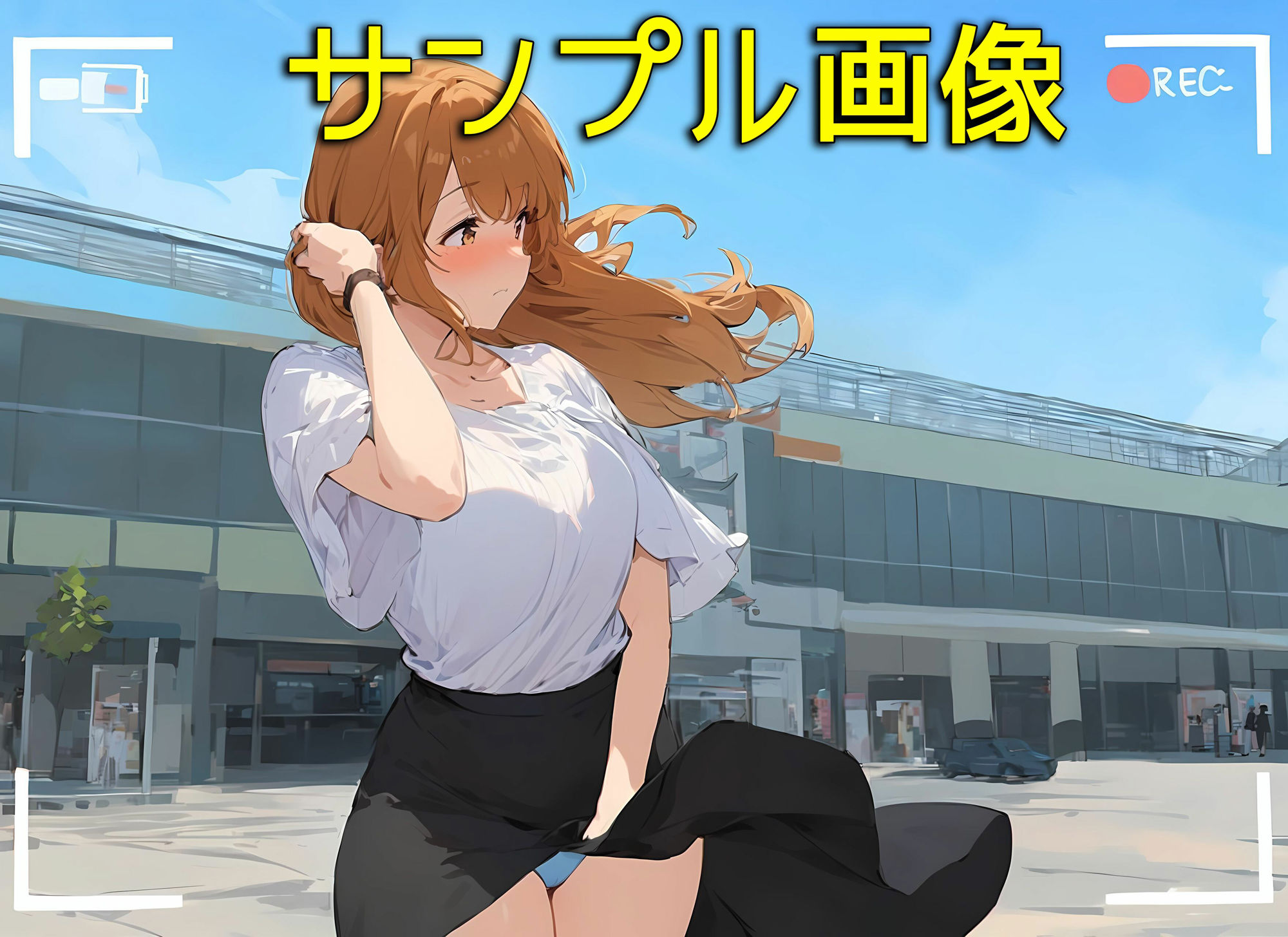 サンプル画像6:僕はいつも清楚系女子の下着でオナニーをしている3  風でスカートがめくれてしまった編(日替わりさん) [d_560229]