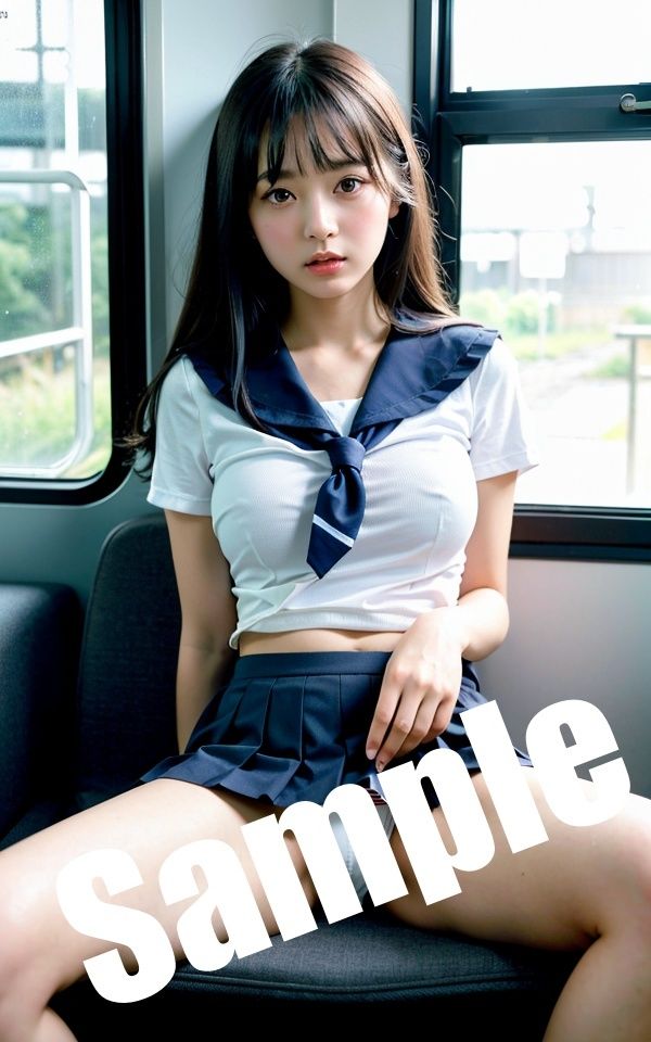 サンプル画像1:淫らな電車通学〜Vol1.セーラー服編〜「エッチなこと、してみたい」(妄想変態企画) [d_560269]