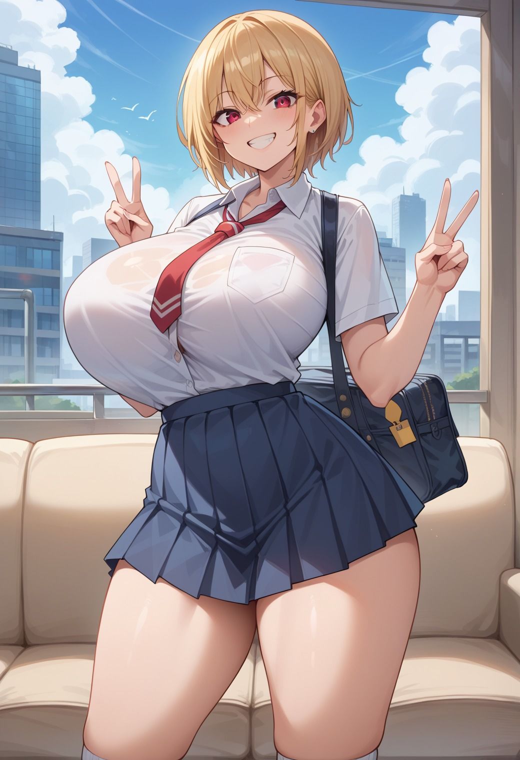 サンプル画像1:生意気女子校生をクラスの陽キャから寝取る話(くみん) [d_560384]