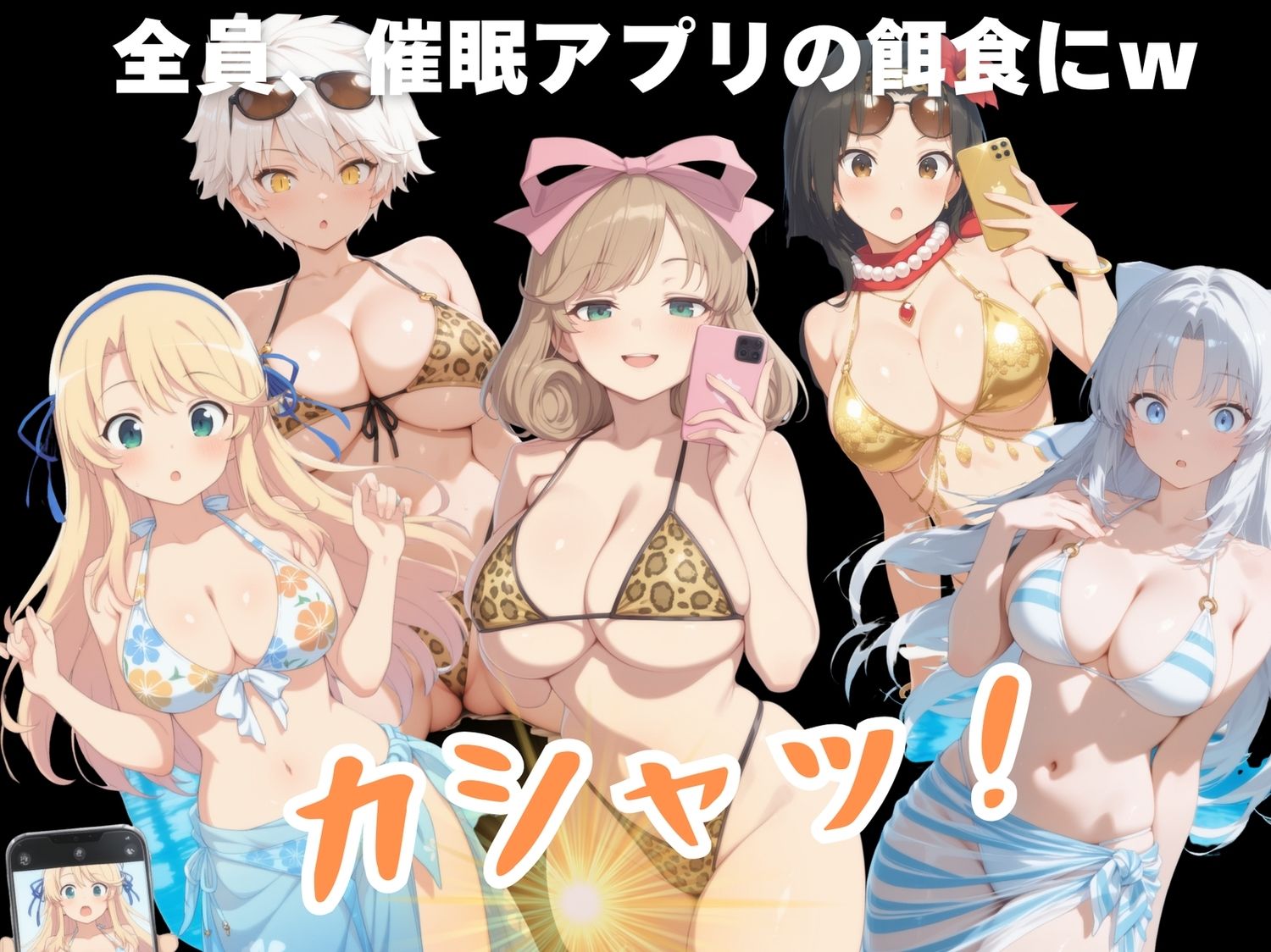 サンプル画像2:【寝取られ】淫乱カグラ 〜水着 編〜  Vol.1(もふもふピクセルズ) [d_560403]