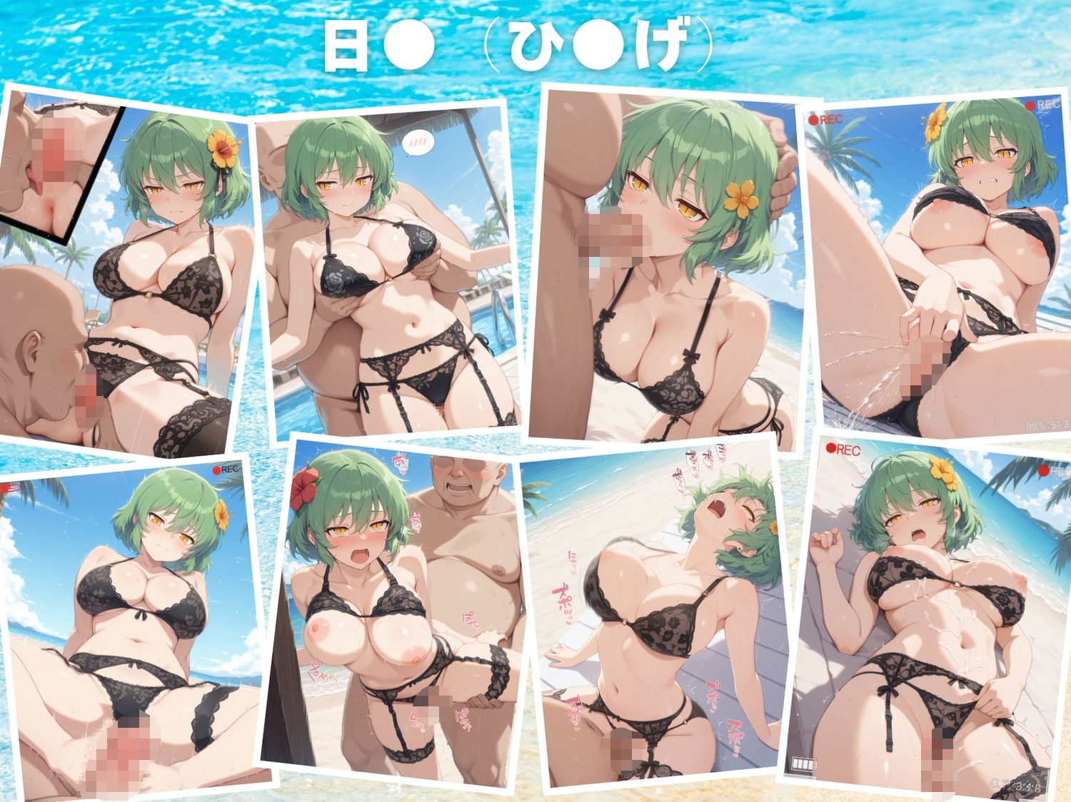 サンプル画像4:【寝取られ】淫乱カグラ 〜水着 編〜  Vol.2(もふもふピクセルズ) [d_560443]