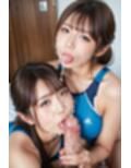 ぶっかけJKダブル口マ◯コフェラチオ