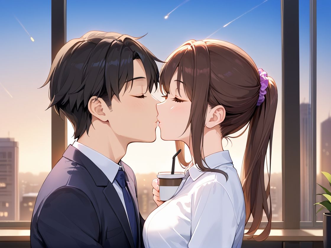 巨乳新入社員 初めての残業 画像2