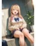 ノーパンノーブラで担任教師に甘えてくるいけないギャル