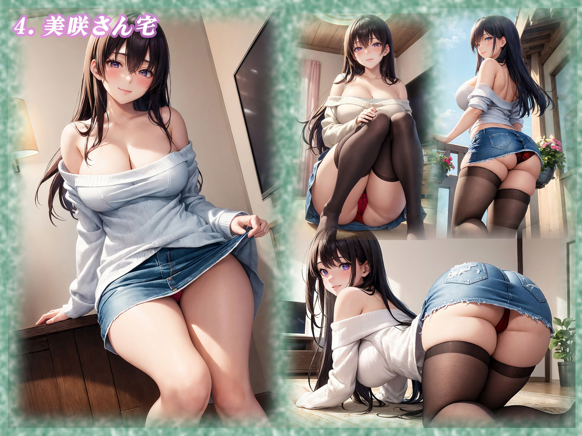 サンプル画像5:【イラストCG集】隣りの奥さん  〜秘密の関係の始まり〜(PacificOcean) [d_560542]