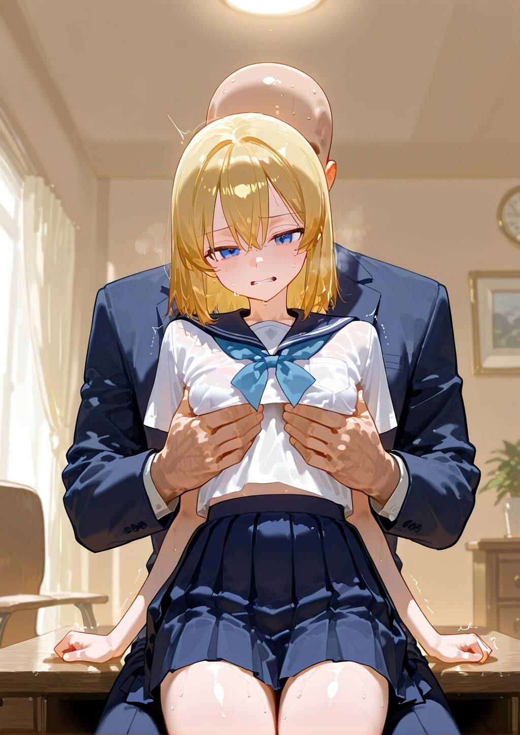 サンプル画像2:極悪寝取り校長 〜貧乏なギャルに冤罪をなすりつけ隠蔽セックス〜(DreamReal出版社) [d_560570]