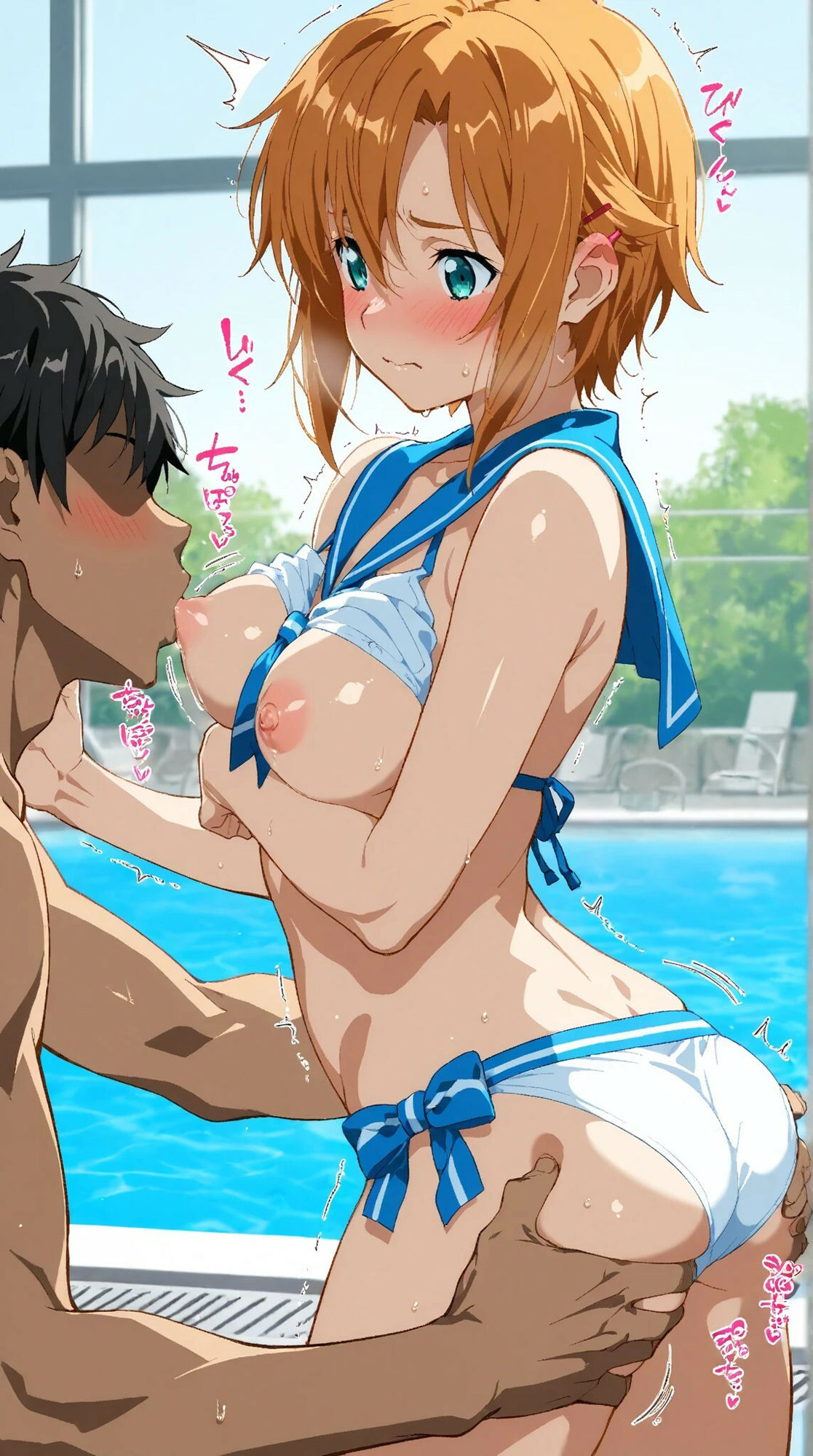 サンプル画像6:水着美少女との甘いひと時(AI甘美寮) [d_560582]