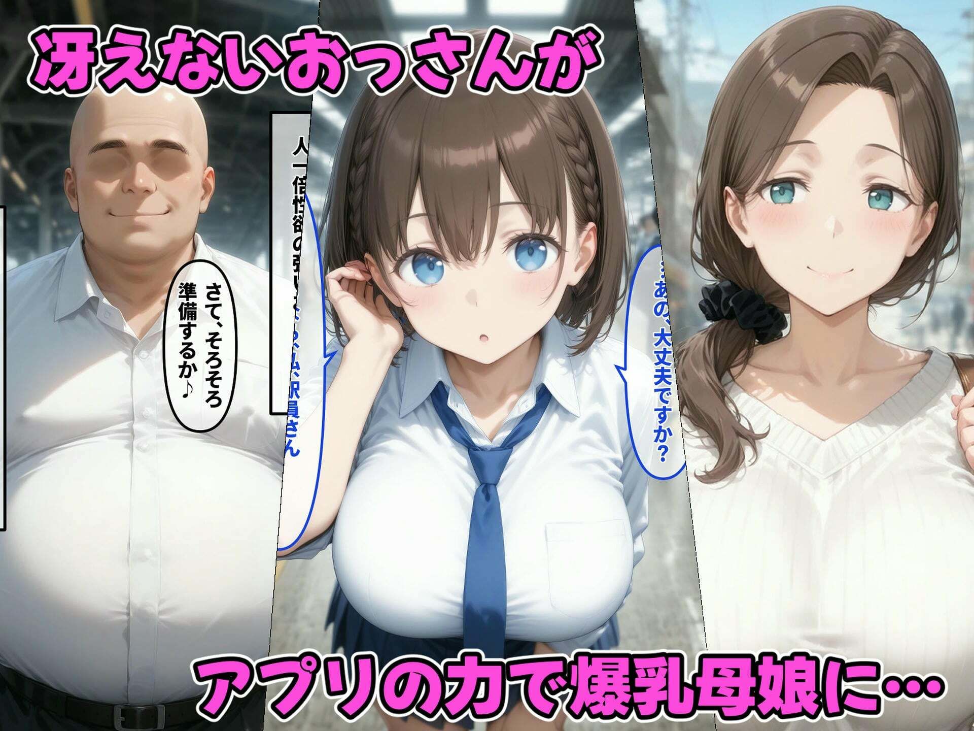 サンプル画像1:ねらわれた爆乳母娘  催〇おじさんの寝取られ孕ませ生活(街道嵐) [d_560604]