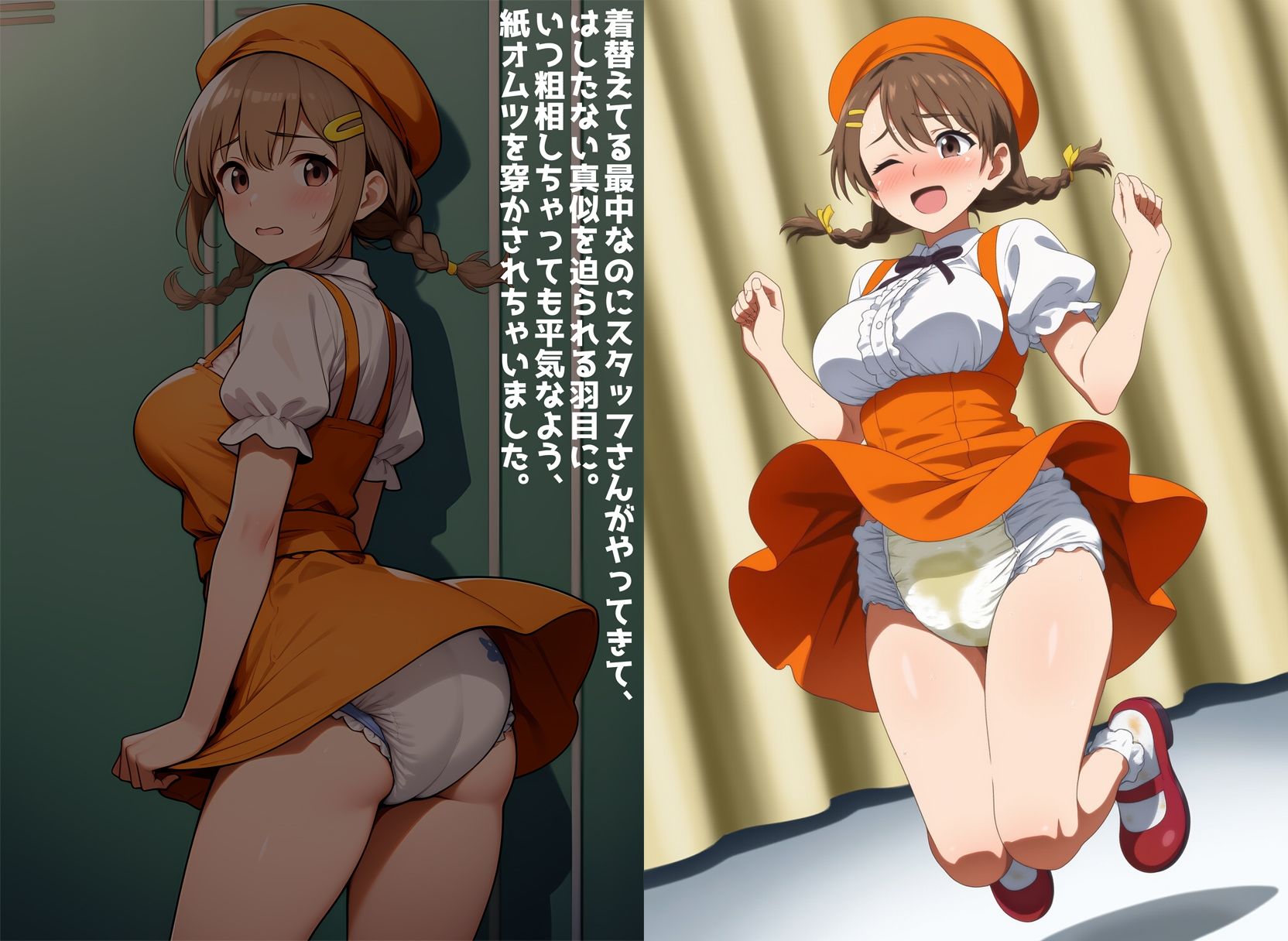 サンプル画像3:狂育番組の新人お漏らしお姉さん(性癖ユガ芽) [d_560609]