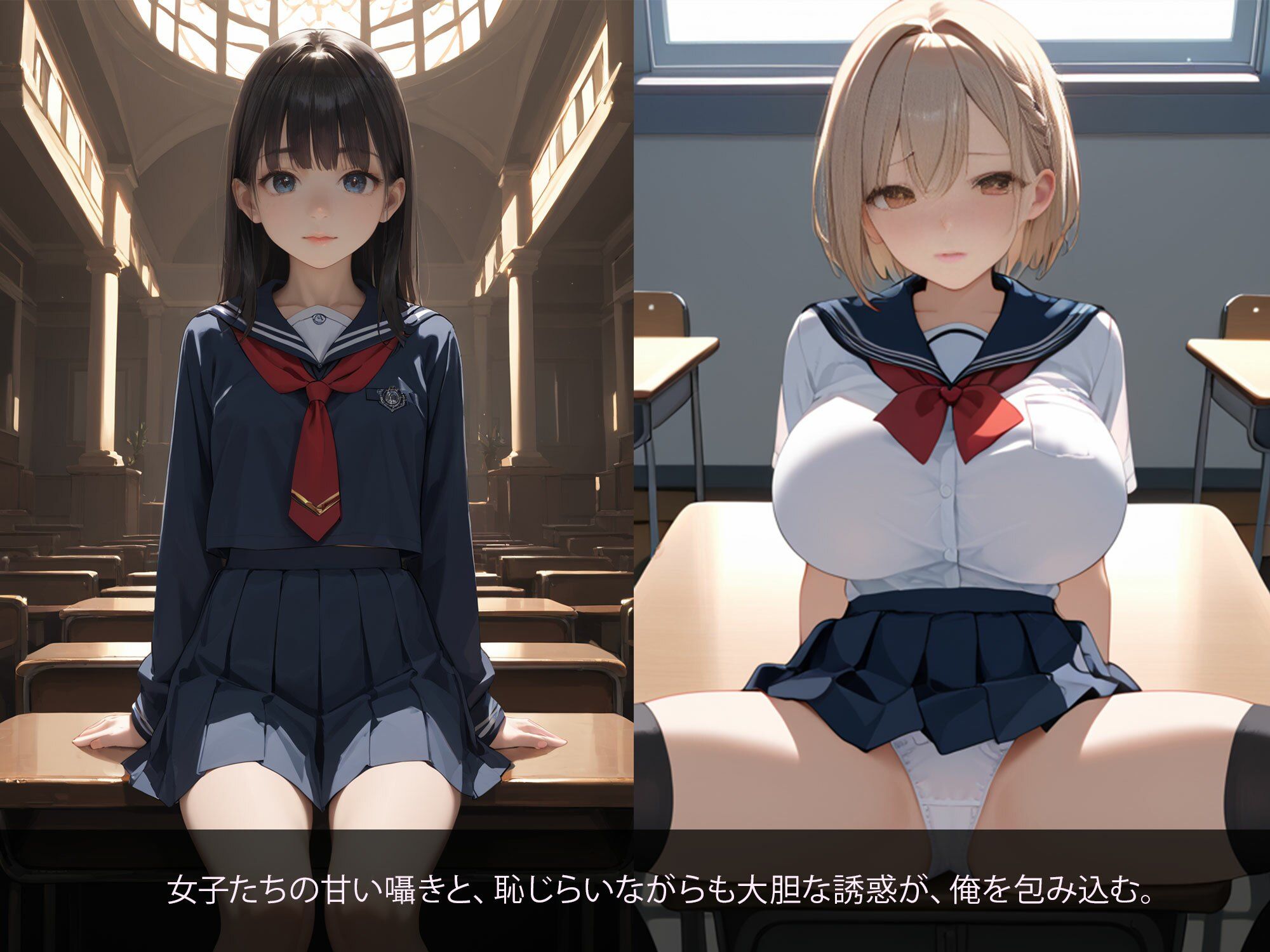 サンプル画像1:男子は全員堕ちる、女子校の背徳の時(いちのわたり) [d_560714]