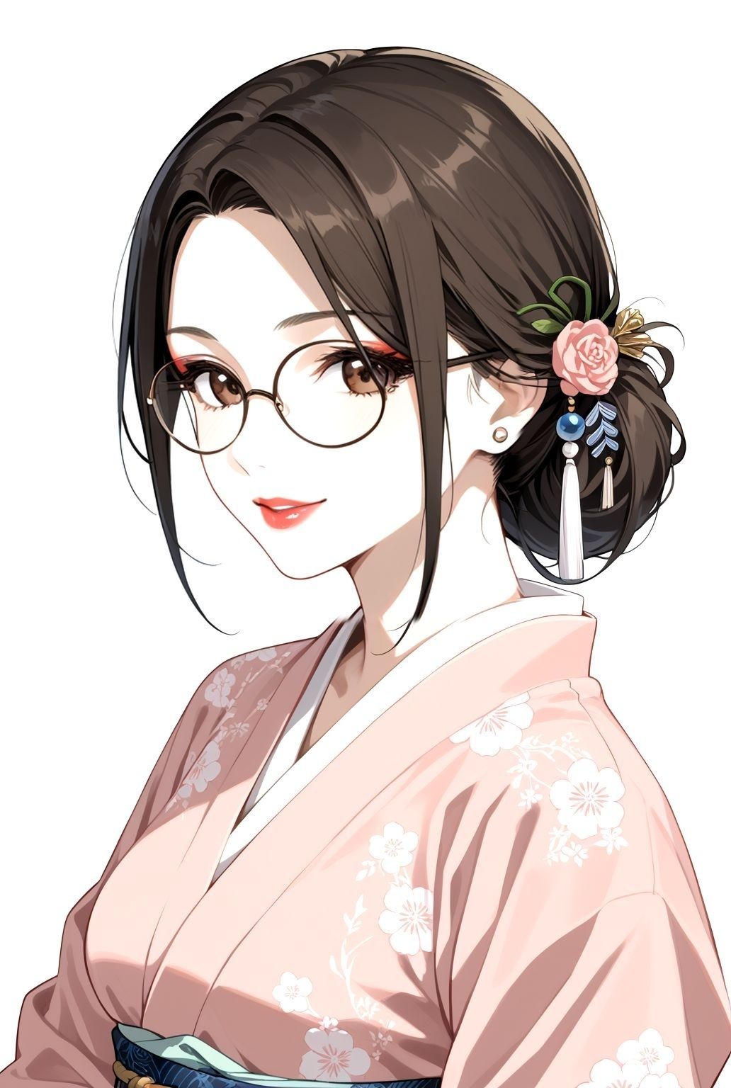 和服×巨乳×熟女の極上三拍子!秘湯旅館で交わる濃密夜【AIアートCG集】 画像2