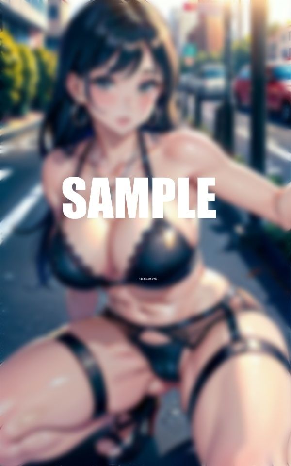 サンプル画像3:街に蔓延るガーターベルト美女たち男遊びで濡れっぱなしの秘部(AI美女LABO.8) [d_561059]