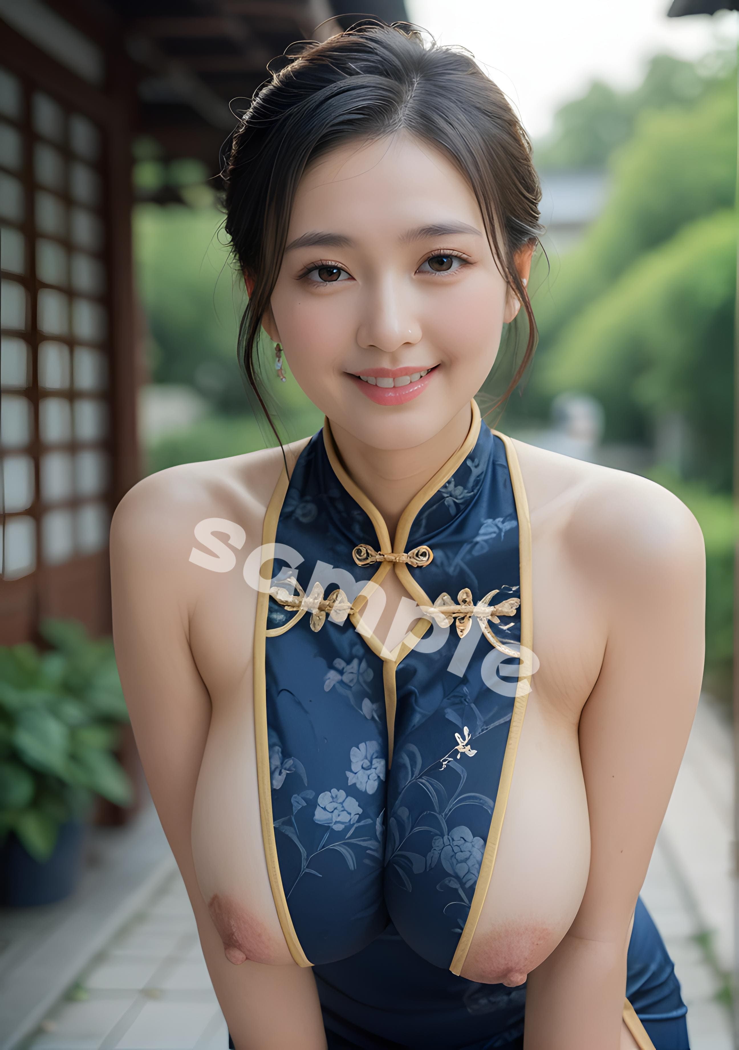 サンプル画像6:おっぱい丸出しシリーズ【チャイナドレスver】(OL秘密倶楽部) [d_561061]