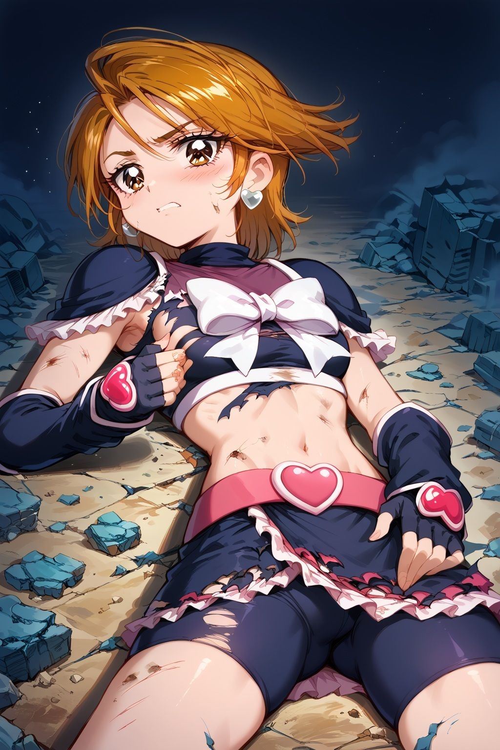 サンプル画像5:変身ヒロイ×辱  キュ●ブラック敗北初SEX(ライトフィニッシュ) [d_561087]