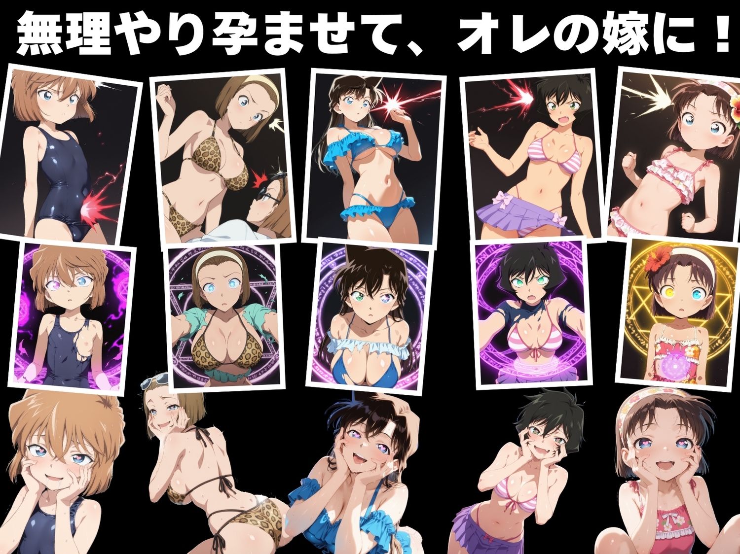 サンプル画像3:【寝取られ】種付け催●TRICK  〜水着 編〜(もふもふピクセルズ) [d_561091]