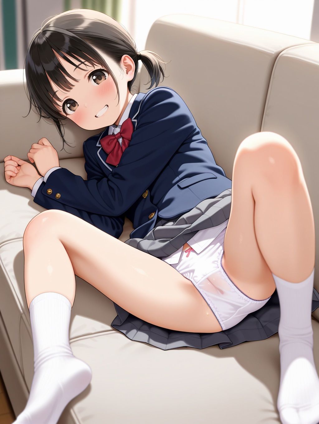 妹がすじまん見せつけて挑発してくるのでわからせてやることにした デカめろん エロ画像4