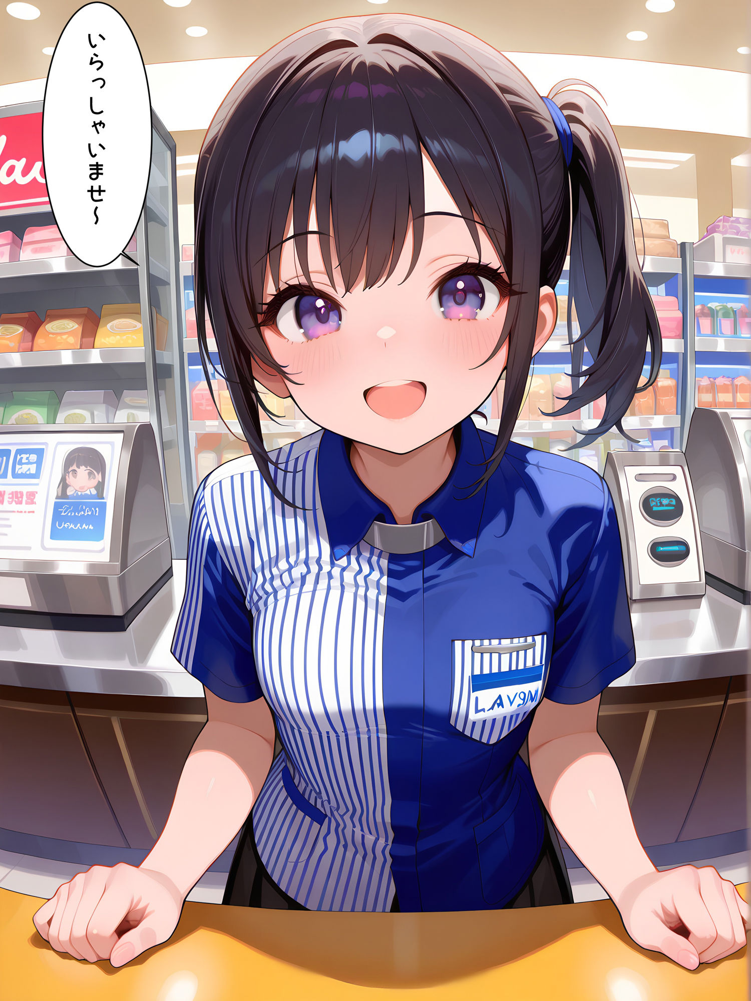 サンプル画像1:催○使ってコンビニでヤりたい放題！(にょすらもっち) [d_561360]