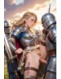 戦場で捕らわれた女騎士
