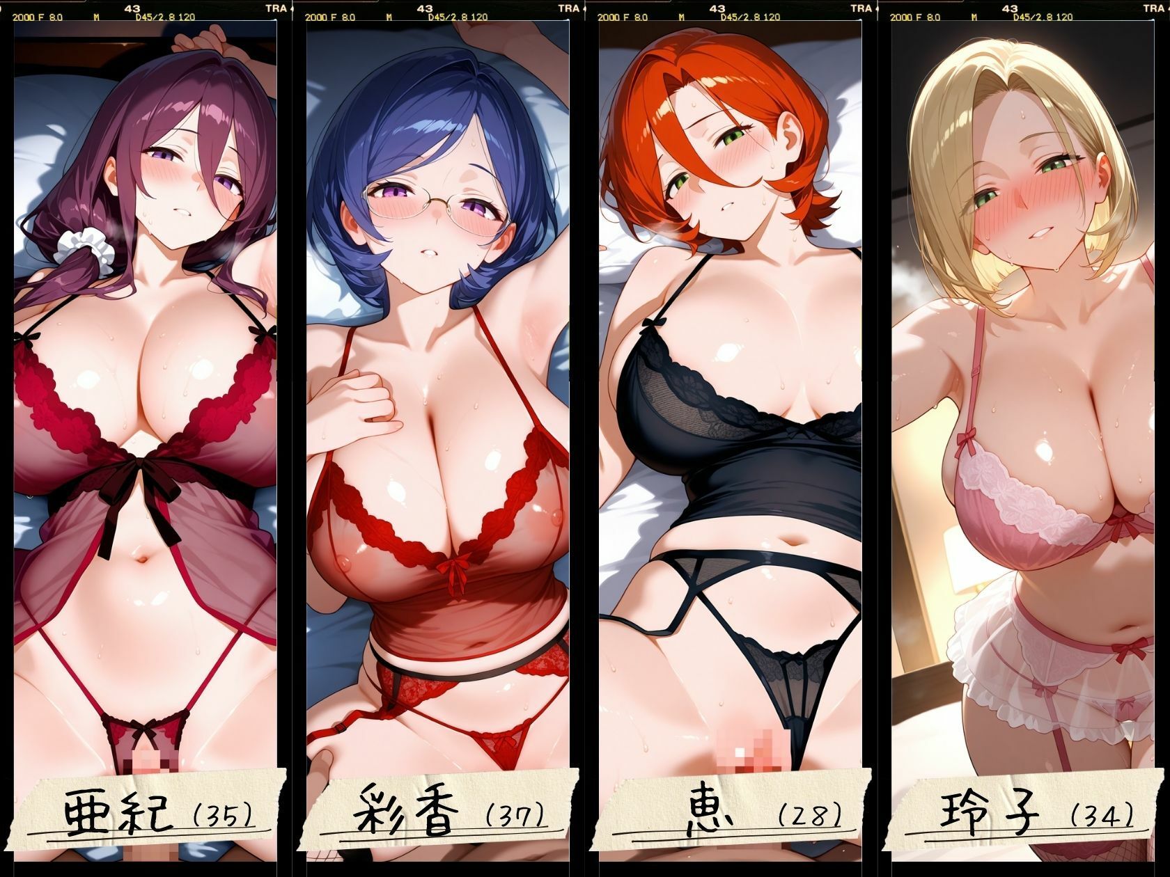 サンプル画像4:24人の爆乳人妻エロ下着生ハメ_Lite(J Butterfly) [d_561478]