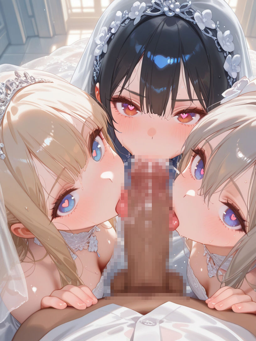 サンプル画像6:巨乳花嫁とハーレムエッチ4(Shotgun Bride) [d_561536]