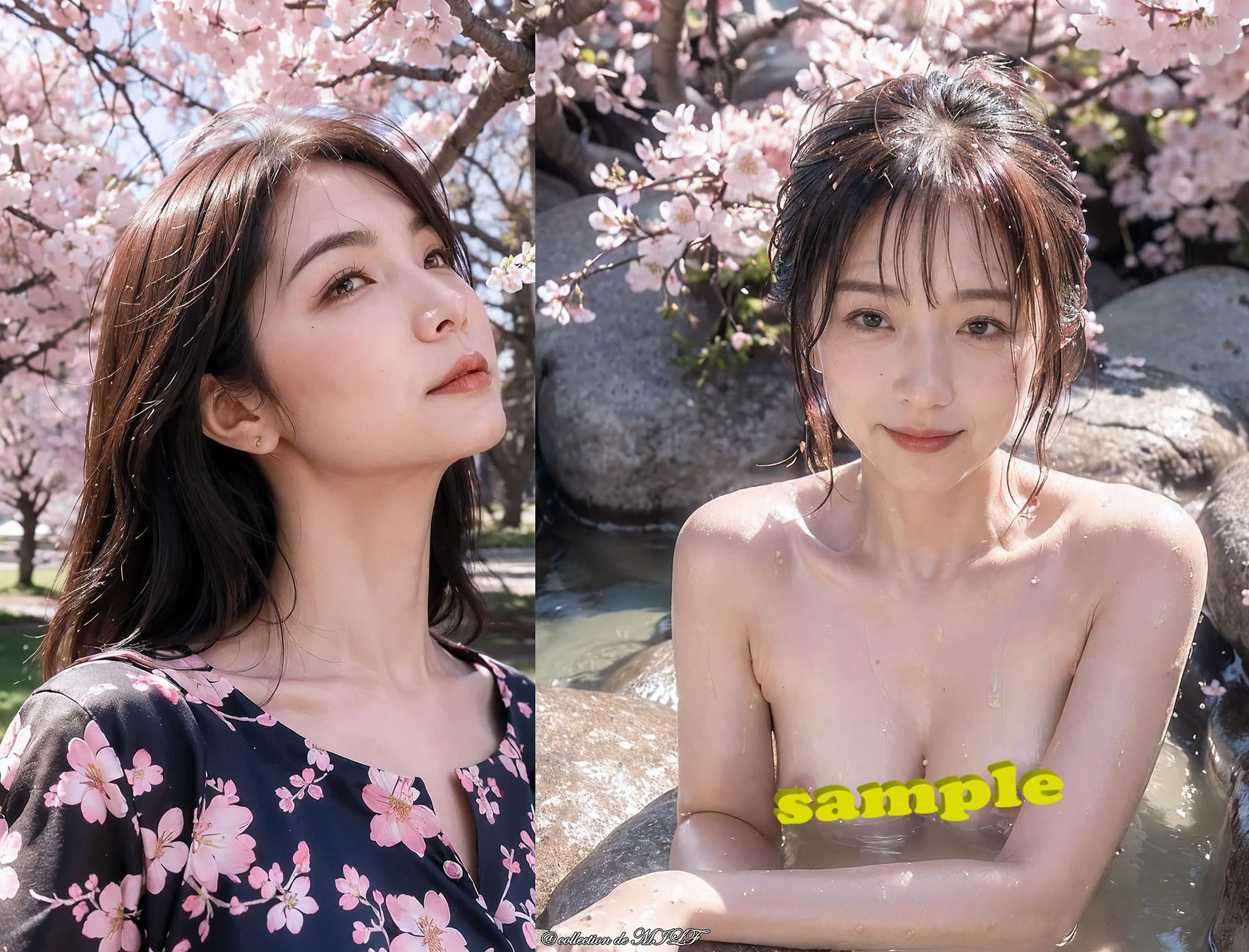 サンプル画像3:【AI】桜と熟女(熟女コレクション) [d_561646]