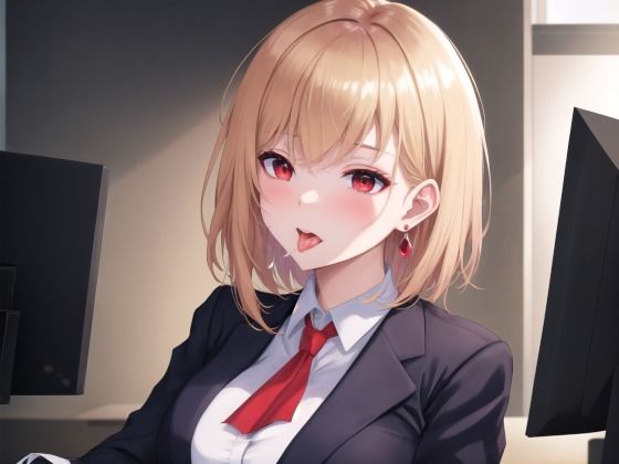 サンプル画像6:憧れの金髪巨乳上司とのあぶない秘め事(ふわまる) [d_561688]