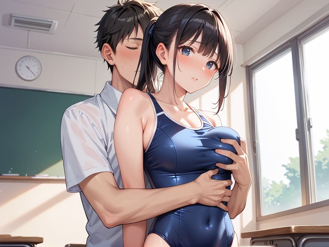 サンプル画像5:巨乳生徒が誘惑するので種付け性指導(蜜愛ハニー) [d_561693]