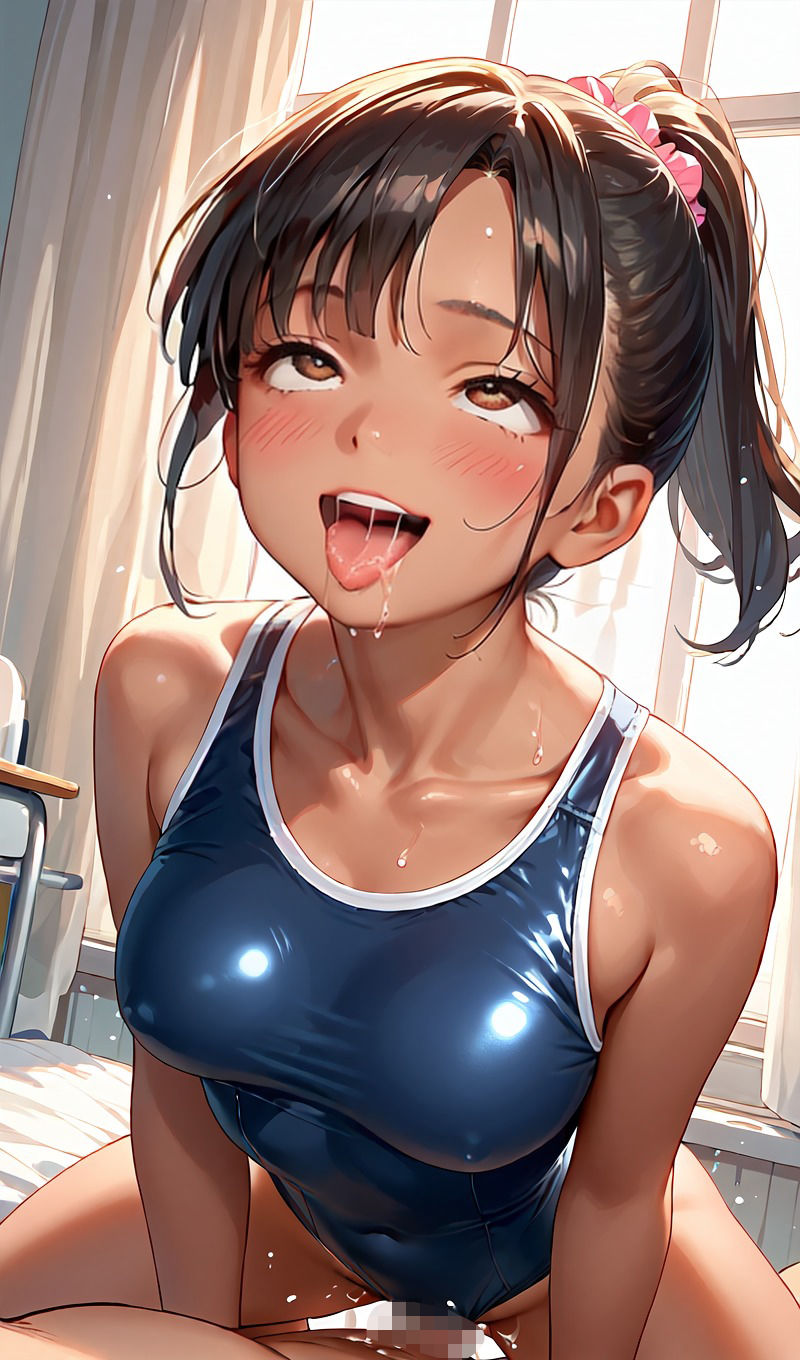 サンプル画像5:水泳女子にお金を渡したらビーチク失禁イキ潮を初体験(こりんご堂) [d_561743]