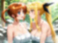 【発情ヒロイン】【百合】魔法少女リリカルな●は  高町な●は＆フェイト  温泉イチャコラ編