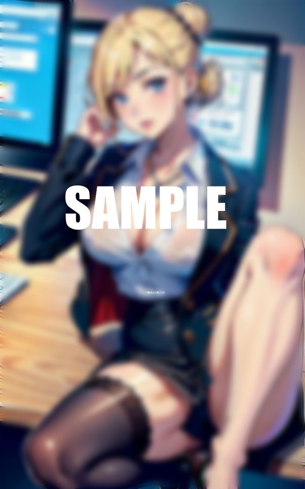 サンプル画像2:あぁ〜エッチしたいわぁ〜エロいカラダで男を誘惑しまくる美熟女OLたち(AI美女LABO.9) [d_561874]