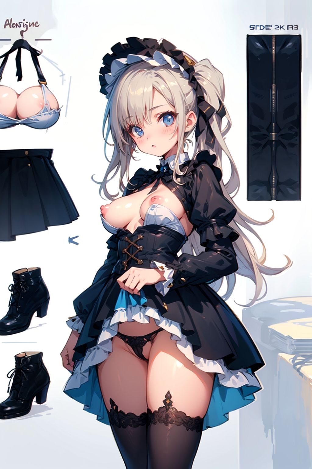 サンプル画像2:設定画風少女イラスト集その2(komena屋) [d_561981]