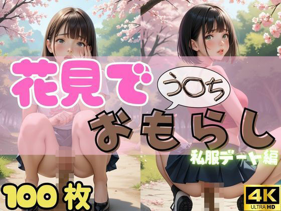 【100枚・4K】花見デートで我慢できずうんちおもらし (私服ver.)【スカトロ製作所】